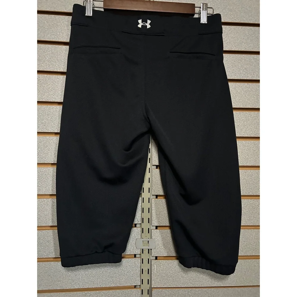 Under Armour Girls Black Softball Pants Youth Large YLG Performance Knickers